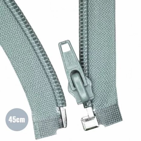 zee groen Deelbare Rits YKK nylon 45cm