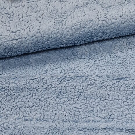 Katoenen teddy blauw van KicKenStoffen