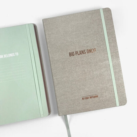My Gray Notebook Big Plans Only van KicKenStoffen