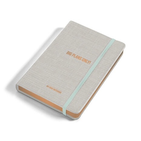 My Gray Notebook Big Plans Only van KicKenStoffen