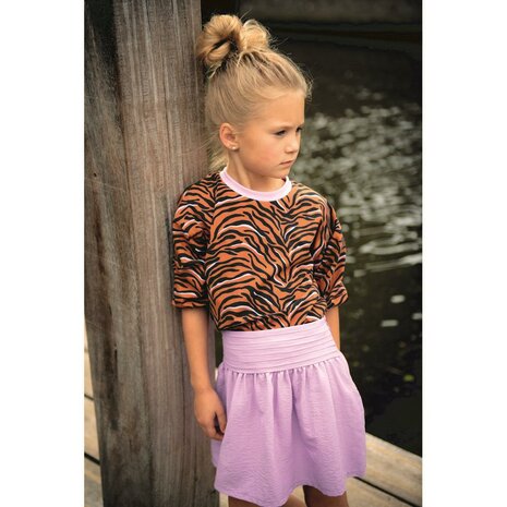 terracotta lila zwart zebra tricot uit poppy magazine 22 - van KicKenStoffen