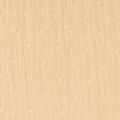 BEEBS natural kiezel beige nopjes broderie hydrofiel van KicKenStoffen