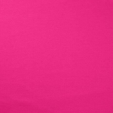 fuchsia roze baby joggingstof - french terry geruwde binnenkant van KicKenStoffen