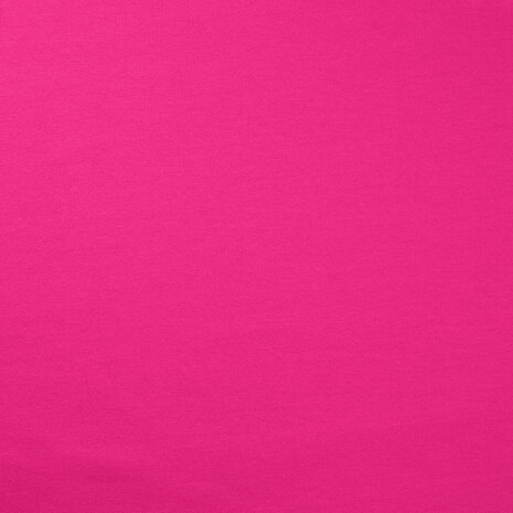 fuchsia roze baby joggingstof - french terry geruwde binnenkant van KicKenStoffen