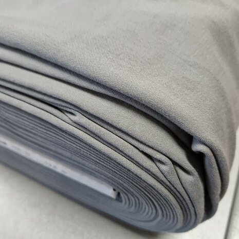 zacht grijs jersey jeans - kinderstoffen van KicKenStoffen