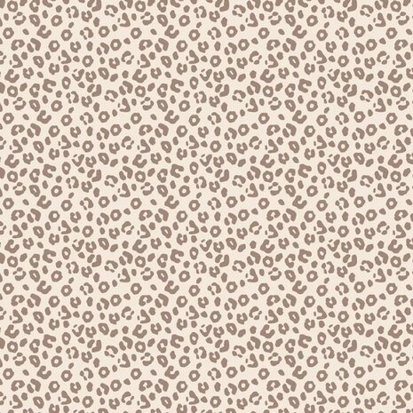 BEEBStricot beige Luipaard print van KicKenStoffen