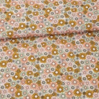 Poppyfabrics fijne bloemen poplin katoen van KicKenStoffen