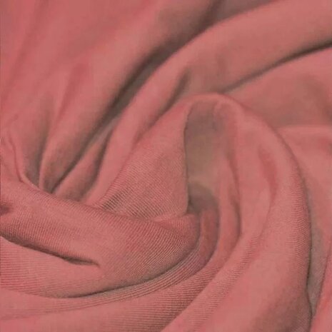 uni tricot BEEBS klei roze van KicKenStoffen