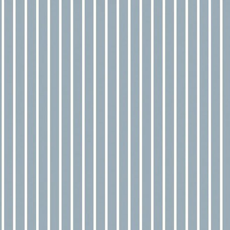 blauw streepjes katoen Jursie van KicKenStoffen