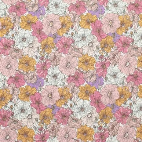 BEEBS oranje lila bloemen bloesem @kickenstoffen