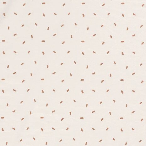 Jursie confetti streepjes tricot off white KicKenStoffen