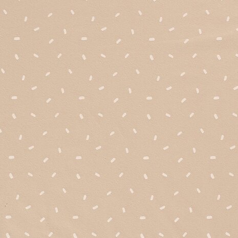 Jursie confetti streepjes tricot kiezel beige KicKenStoffen