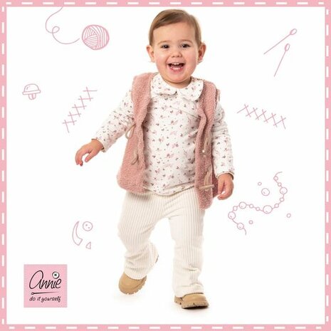 flared broekje 50 t/m 68 patroon (baby) (op=op) - adiy U*