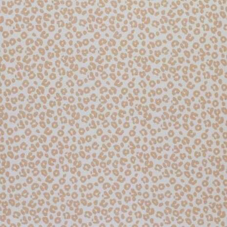 BEEBS panter babyrib tricot SOFT beige kiezel van KicKenStoffen
