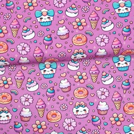 ijscos donuts tricot KicKenStoffen