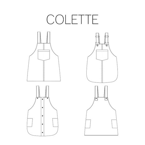 Colette jurk kids en dames Iris May - papieren naaipatroon