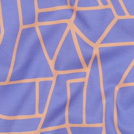 Charming Cerulean Town blue - cotton voile - KicKenStoffen