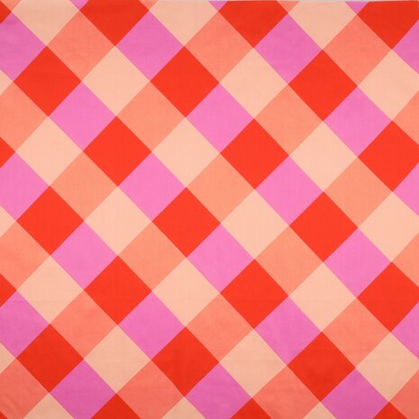 cotton satin large Gingham - Nerida Hansen KicKenStoffen