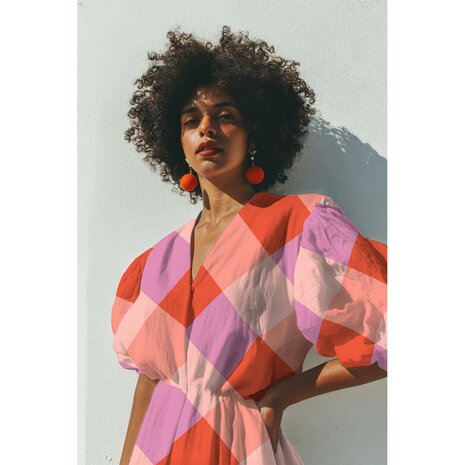 cotton satin large Gingham - Nerida Hansen KicKenStoffen