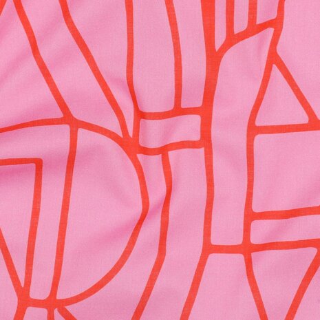Fuchsia Fizz Town soft lavender - cotton voile - KicKenStoffen