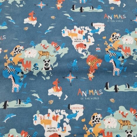 Wereld katoen BU9275-01 _KicKenStoffen