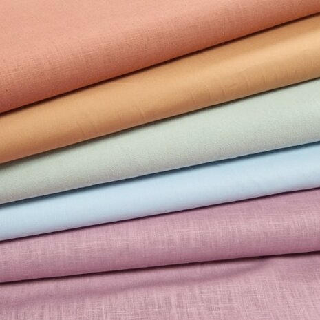 uni pastel kleuren KicKenStoffen