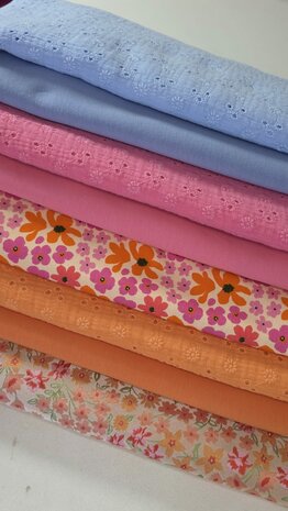 combinatie stoffen KicKenStoffen frisse kleuren