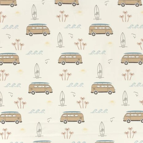 Jursie Tropische transporter bus tricot KicKenStoffen 23609