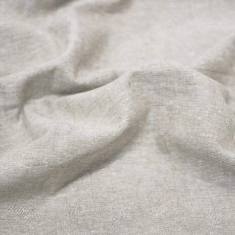 BEEBSstofjes lichtbeige Chambray linnen van kickenstoffen