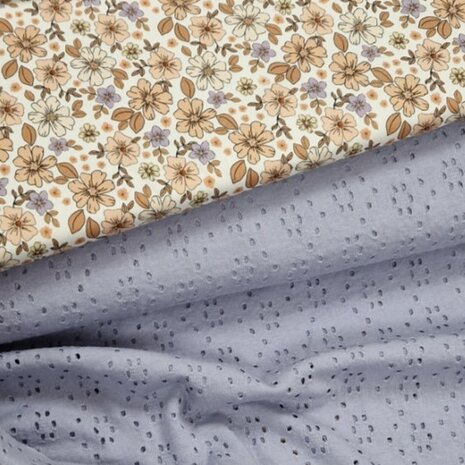 tricot bloem 4160254L en broderie tricot 4800009 - kickenstoffen