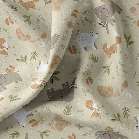 cromignon dieren  katoen Swessie design van KicKenStoffen