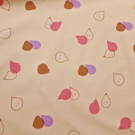 peren print aqua protect stof - regenjassen stof KicKenStoffen Swessie design