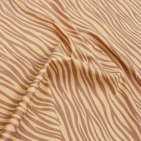 dierenvacht print aqua protect stof - regenjassen stof KicKenStoffen Swessie design