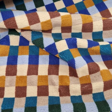 Swessie babyteddy bedrukt blokken print KicKenStoffen