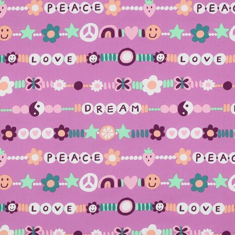 Dream Peace  LOVE katoen KicKenstoffen