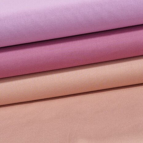 uni katoentjes nude - violet - lila KicKenStoffen