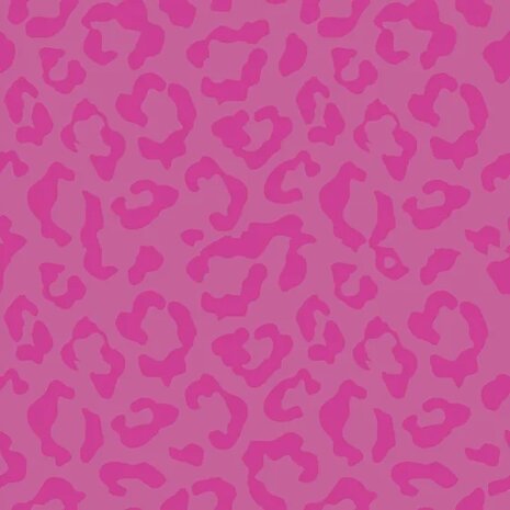 Jacquard Leopard Fuchsia  KicKenStoffen