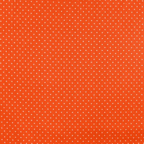 oranje stipjes katoen KicKenStoffen
