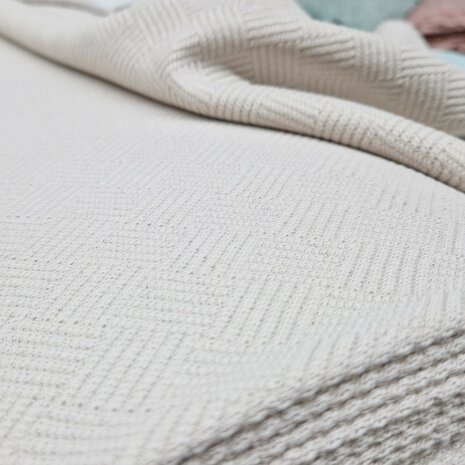 Cotton Jaquard Libbie kiezel beige KicKenStoffen