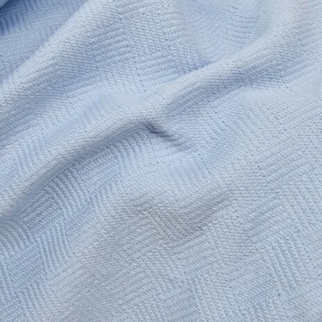 Cotton Jaquard Libbie blauw KicKenStoffen