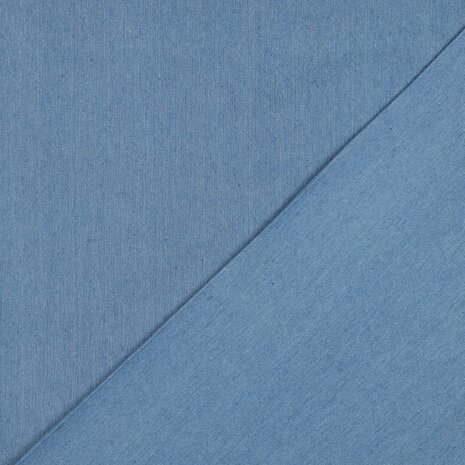 licht blauw stretch jeans - Poppyfabrics van KicKenStoffen