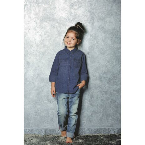 licht blauw stretch jeans - Poppyfabrics van KicKenStoffen