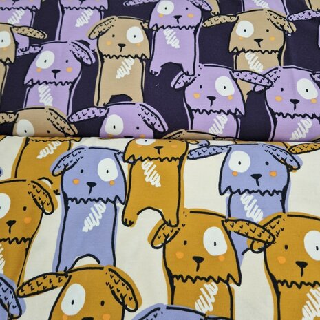 grappige honden tricot KicKenStoffen