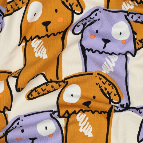 Poppy grappige honden tricot KicKenStoffen