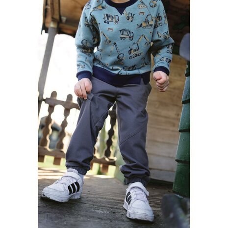 kinderbroekjes denim knit poppy