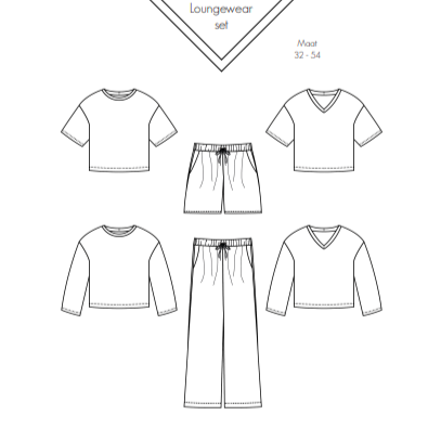 Lola loungewear set - dames &amp; tieners naaipatroon - Bel&#039;etoile