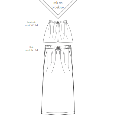 lola loungeset rok en broekrok