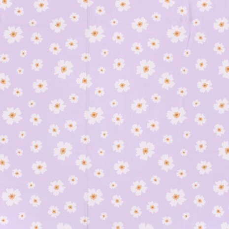 lila mooie bloemen lycra swimwear KicKenStoffen