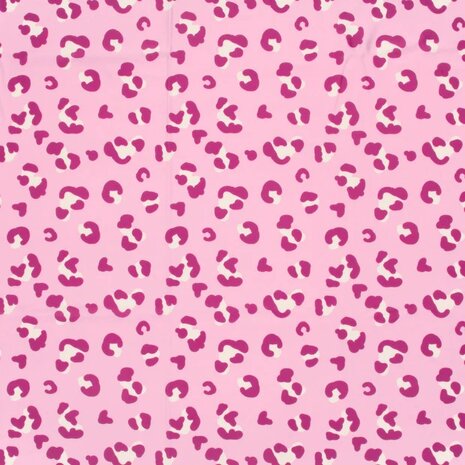 panterprintstof fuchsia - lycra swimwear KicKenStoffen