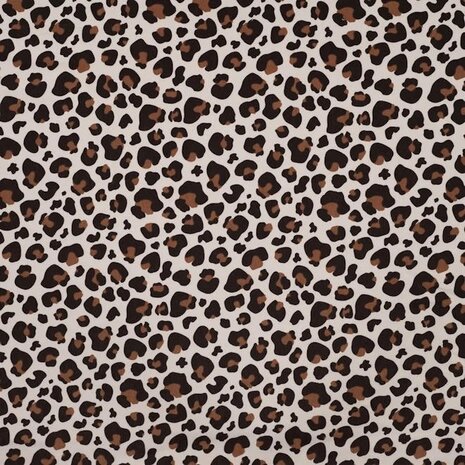 Qjutie panter bij neon bloemen en harten frenchterrry - KicKenStoffen